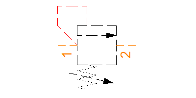 Help Symbol Pressure relief valves cavity